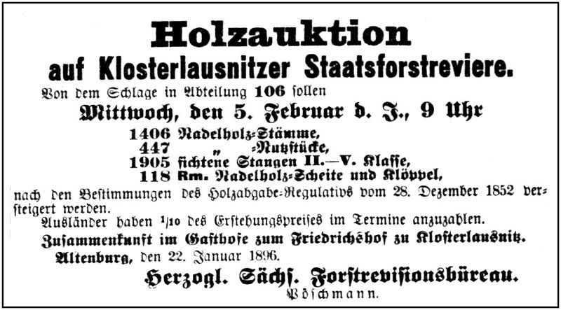 1896-01-25 Kl Holzauktion